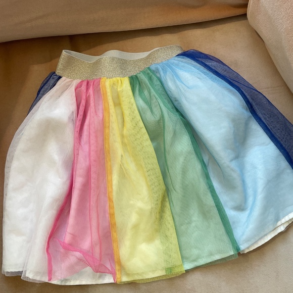 Hanna Andersson Tulle Rainbow Skirt Girls size 4 (100) - Picture 3 of 4
